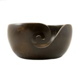 Diamond's Own Yarn Bowl 3" x 6" across. Made out of mango wood.